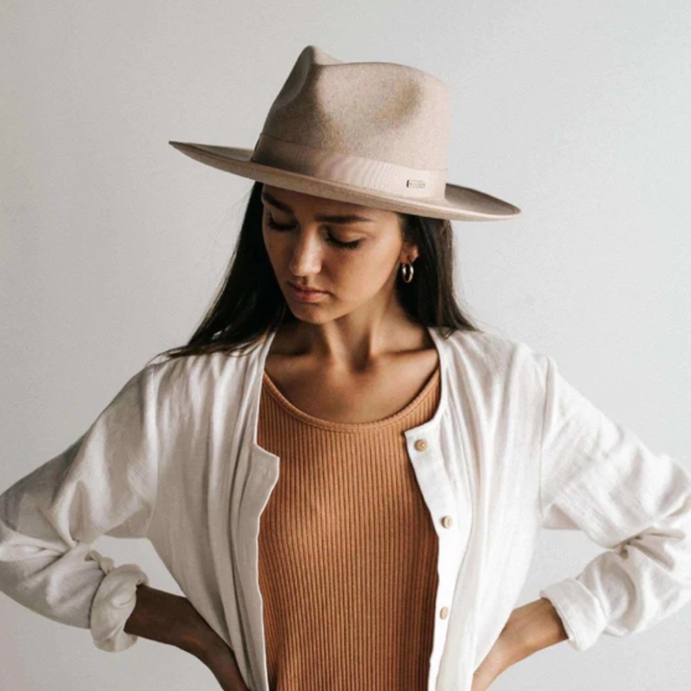 GIGI PIP Tan Fedora Hat